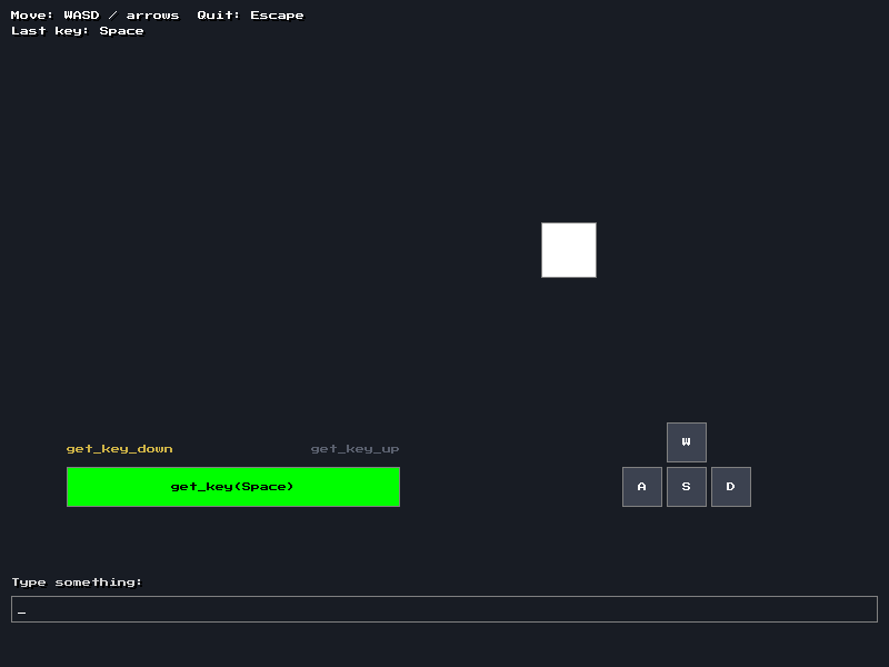 Keyboard example